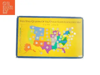 First state quarters of the united states collector´s map fra Bog (str. LB 44 35)