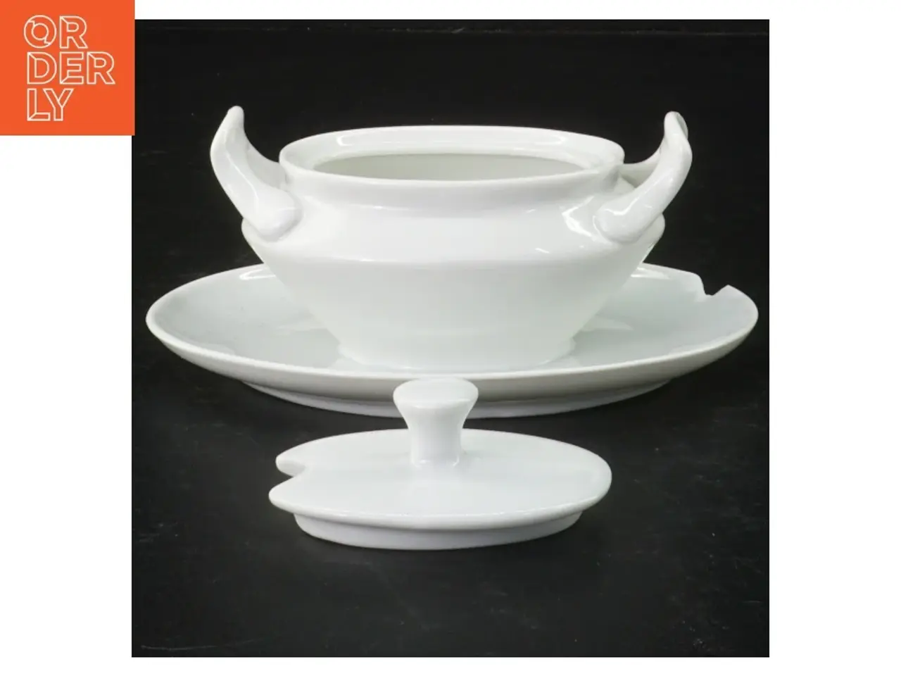Billede 1 - Porcelæn sovseskål (str. 14 x 10 cm)