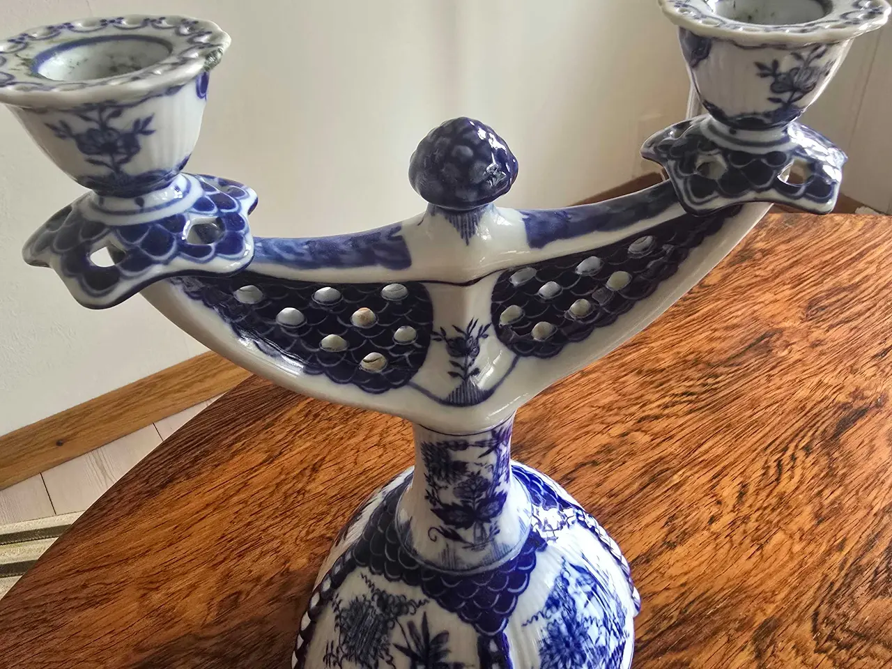 Billede 1 - Helblonde porcelæn lysestager