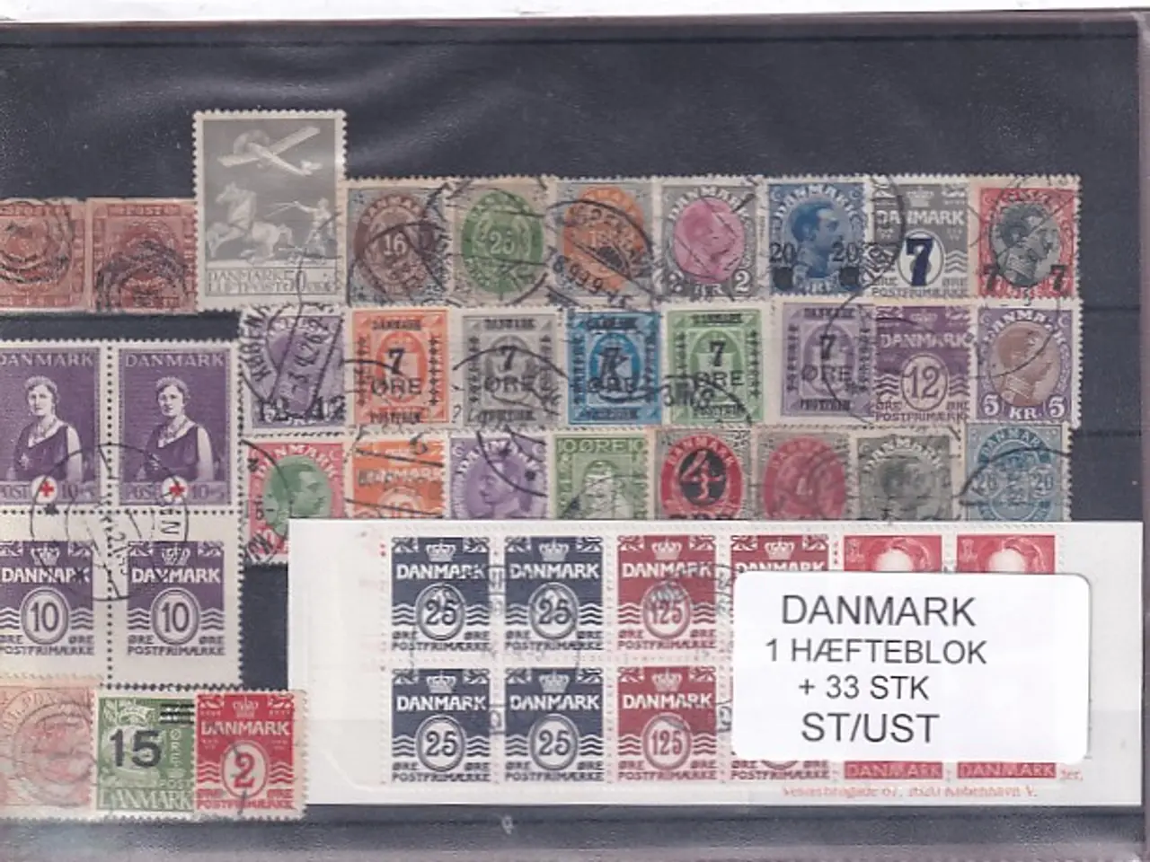 Billede 1 - Danmark Samling - 1 Hæfteblok + 33 Stk. Stemplet/Ustemplet