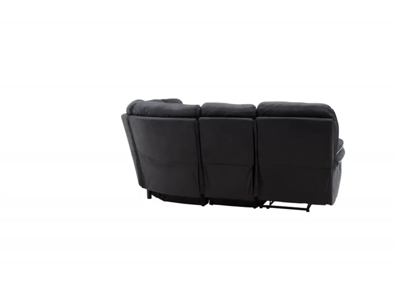 Billede 14 - Christopher Recliner Sofa - Sort Ruskindsblød mikrofiber