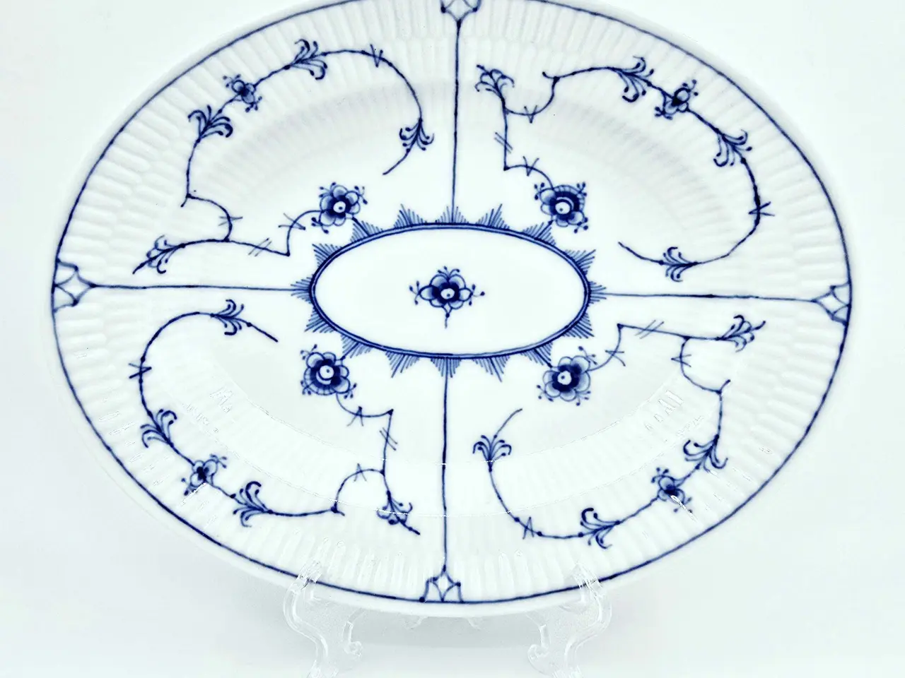 Billede 10 - Musselmalet Oval Fad 1 sortering Porcelæn