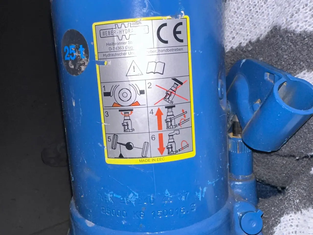 Billede 1 - Hydraulik donkraft 25 ton