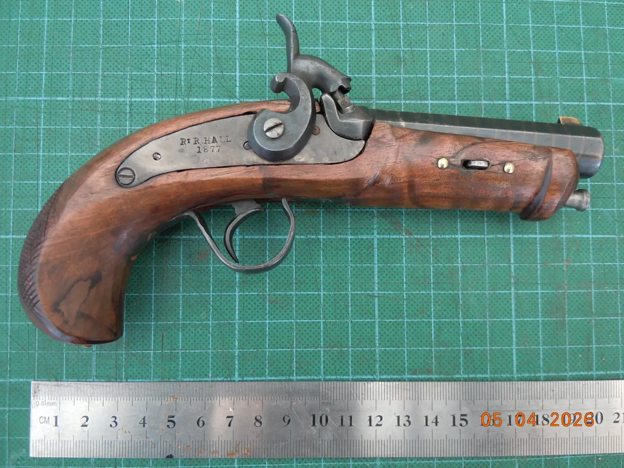 Billede 1 - Deringer forladepistol. Robert R. Hall