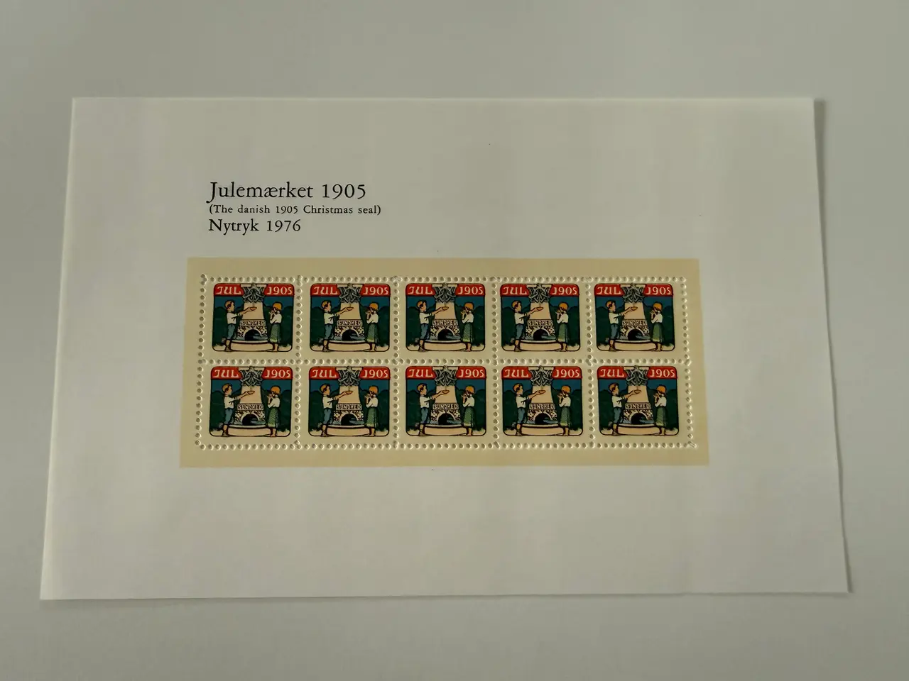 Billede 2 - Julemærker - nytryk fra 1976