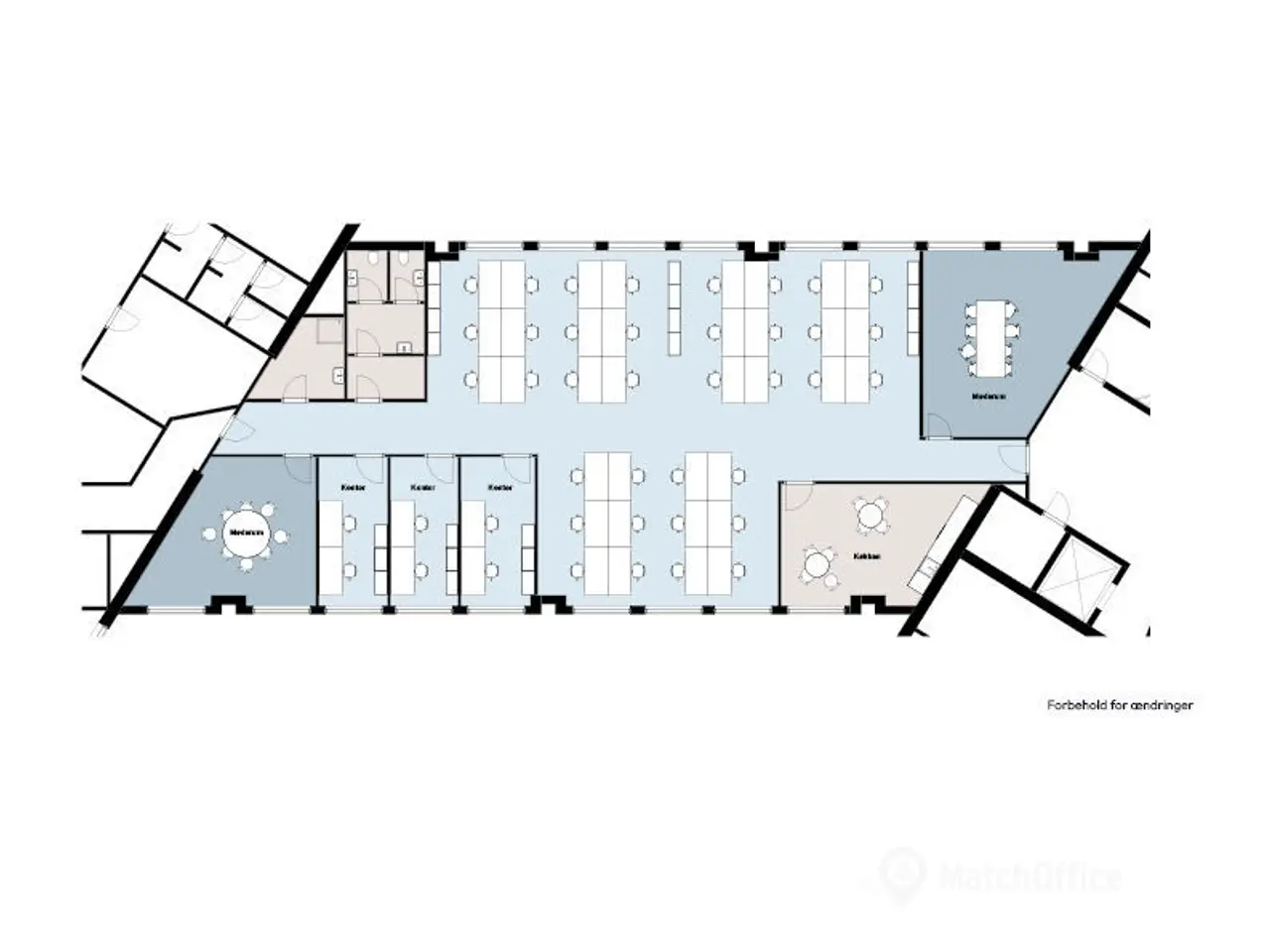 Billede 48 - Lyst og fleksibelt kontor på 457 m2 tæt på Vibenshus Metro