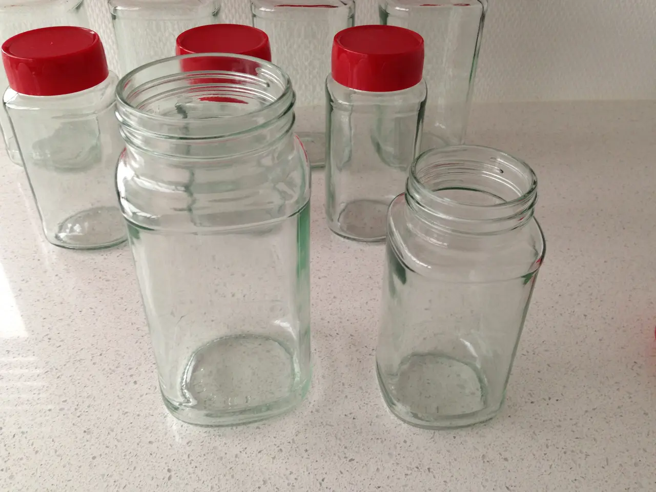 Billede 2 - Glas Krukker i 2 str. Til snold småkager perler og