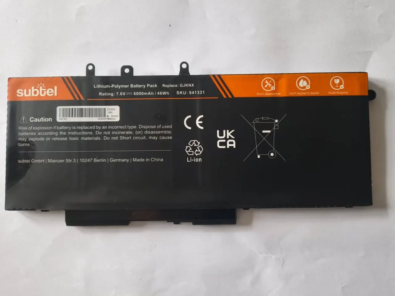 Billede 2 - Dell-batteri