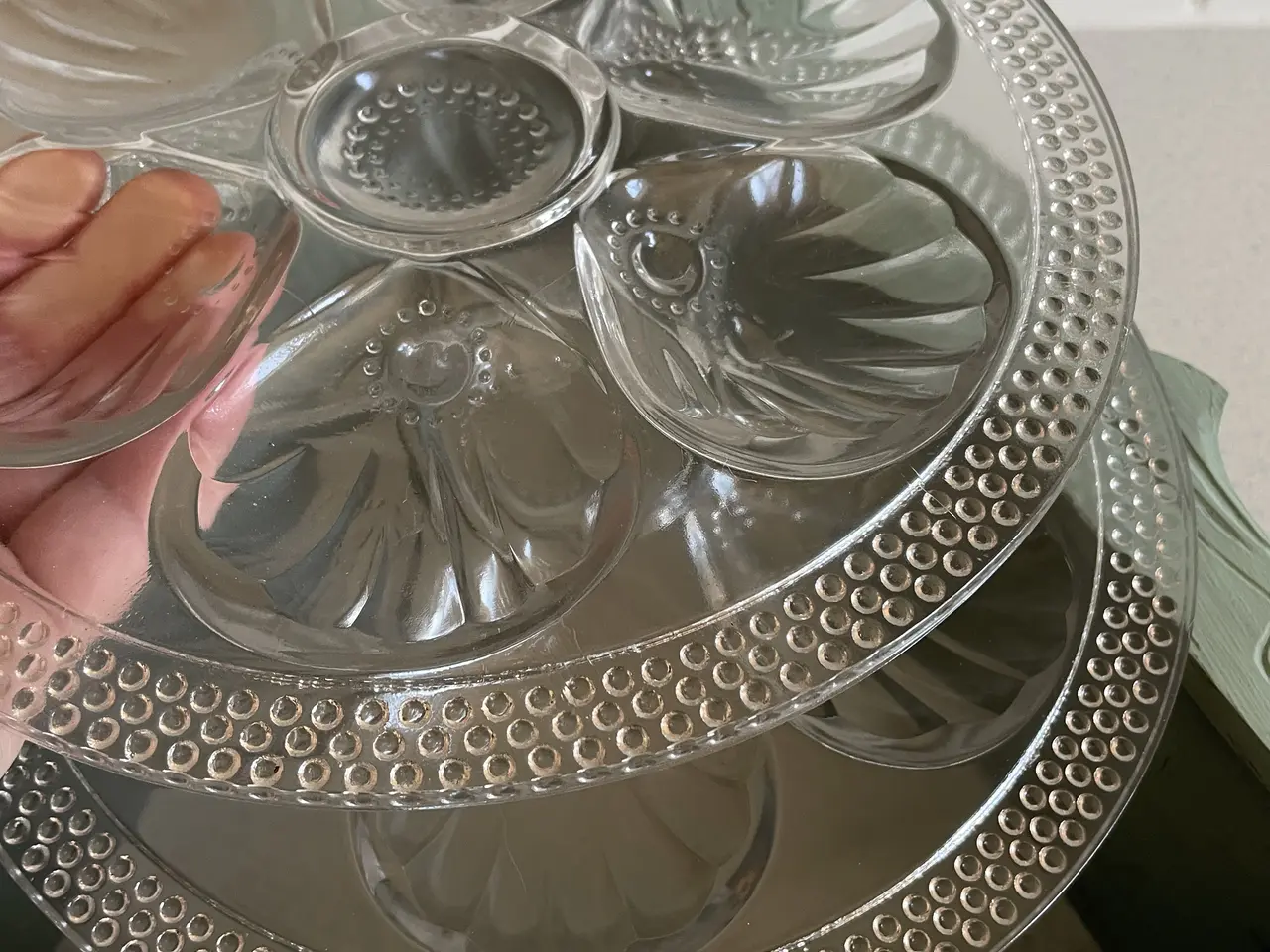Billede 3 - Art deco franske  seafood tallerkner 