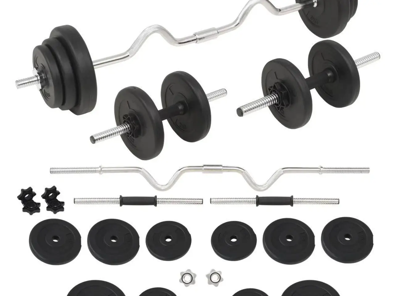 Billede 1 - Vægtstangs- og håndvægtssæt 30 kg