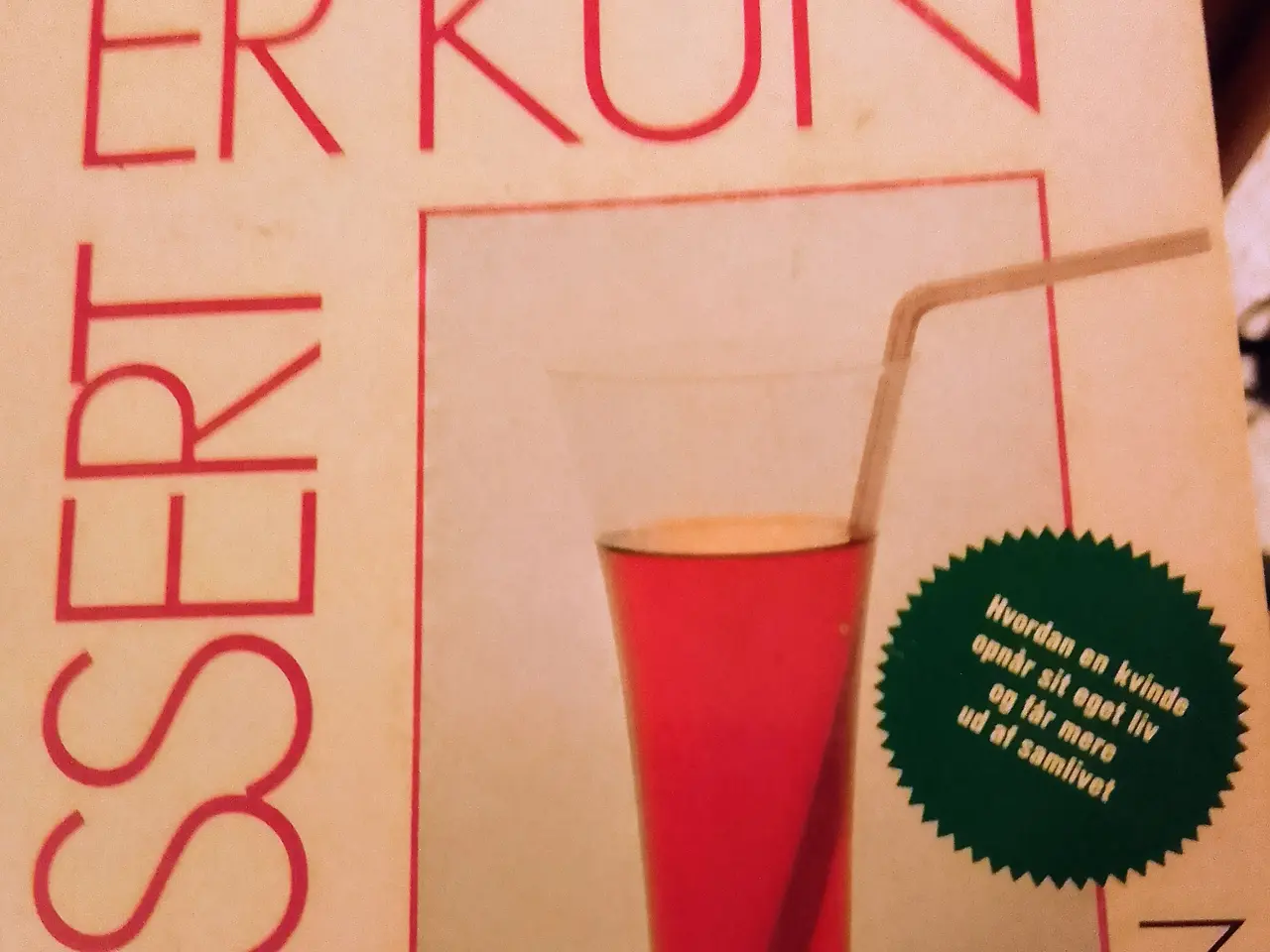 Billede 1 - Sonya Friedman: Mænd er kun dessert. 1984.