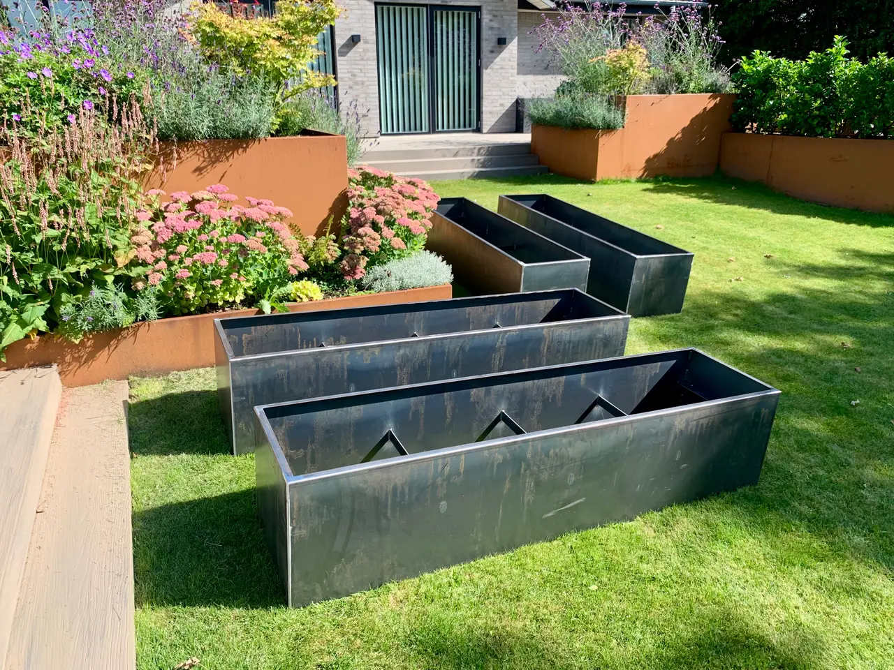 Billede 5 - Corten plantekasser 6 stk