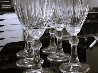 6 VINGLASS / 6 WHITE WINE GLASSESS GEORG JENSEN