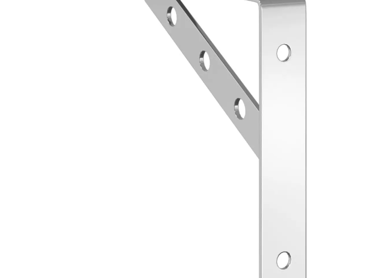Billede 7 - Hyldebeslag 4 stk. 23,5 x 2,5 x 15,5 cm - sølvfarvet
