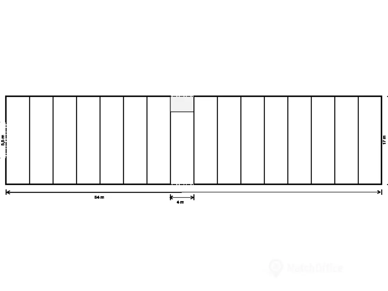 Billede 4 - Lager (1.050m2) med lille kontor/administrationslokale (12 m2) - Kan evt. opdeles.