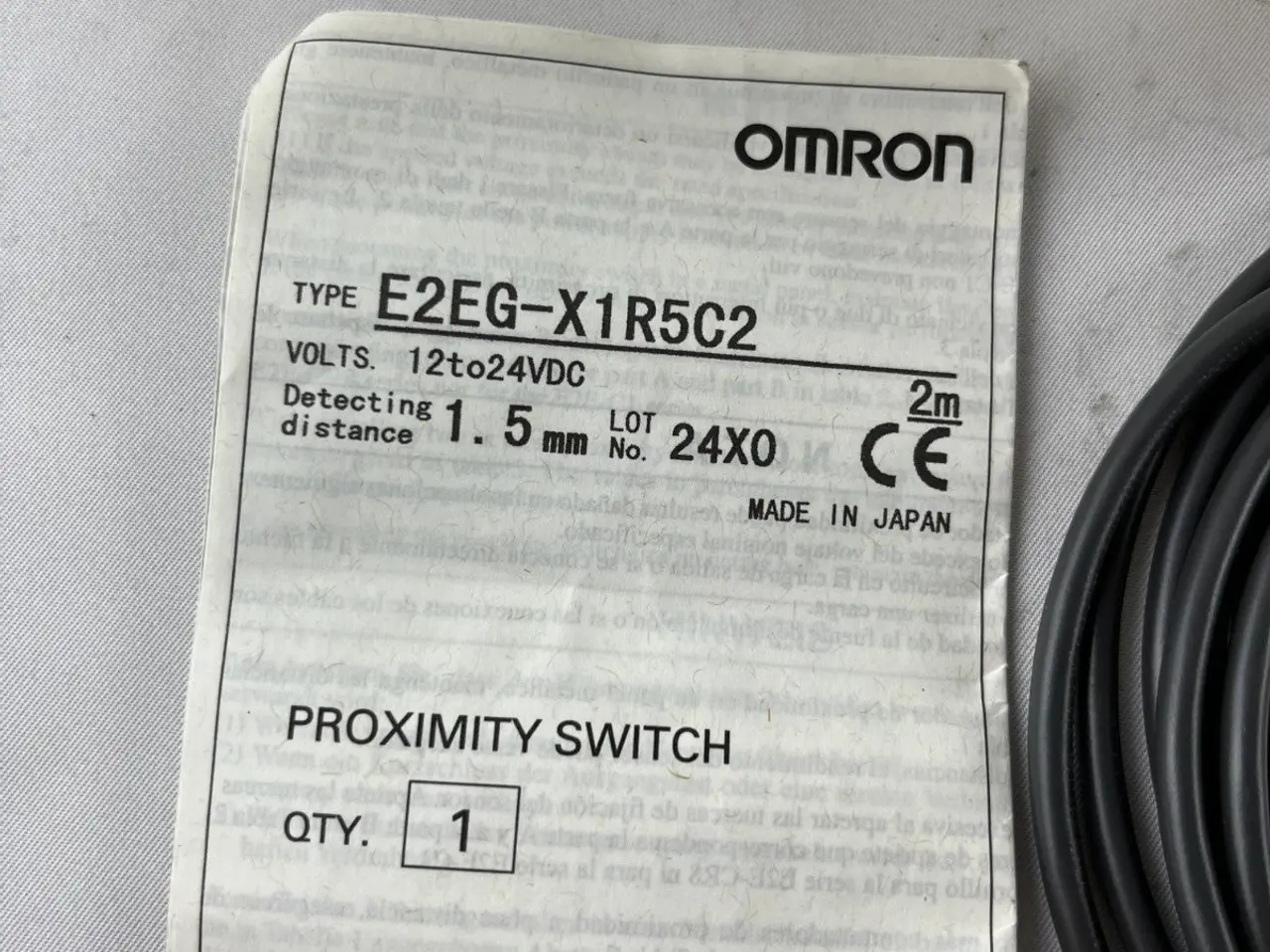 Billede 3 - Omron E2EG-X1R5C2 Proximity kontakt 12-24VDC 1.5mm