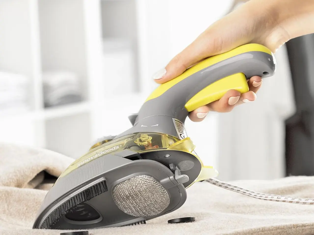 Billede 5 - Velyron 2‑i‑1 mini dampstrygejern 800 W - lodret/vandret