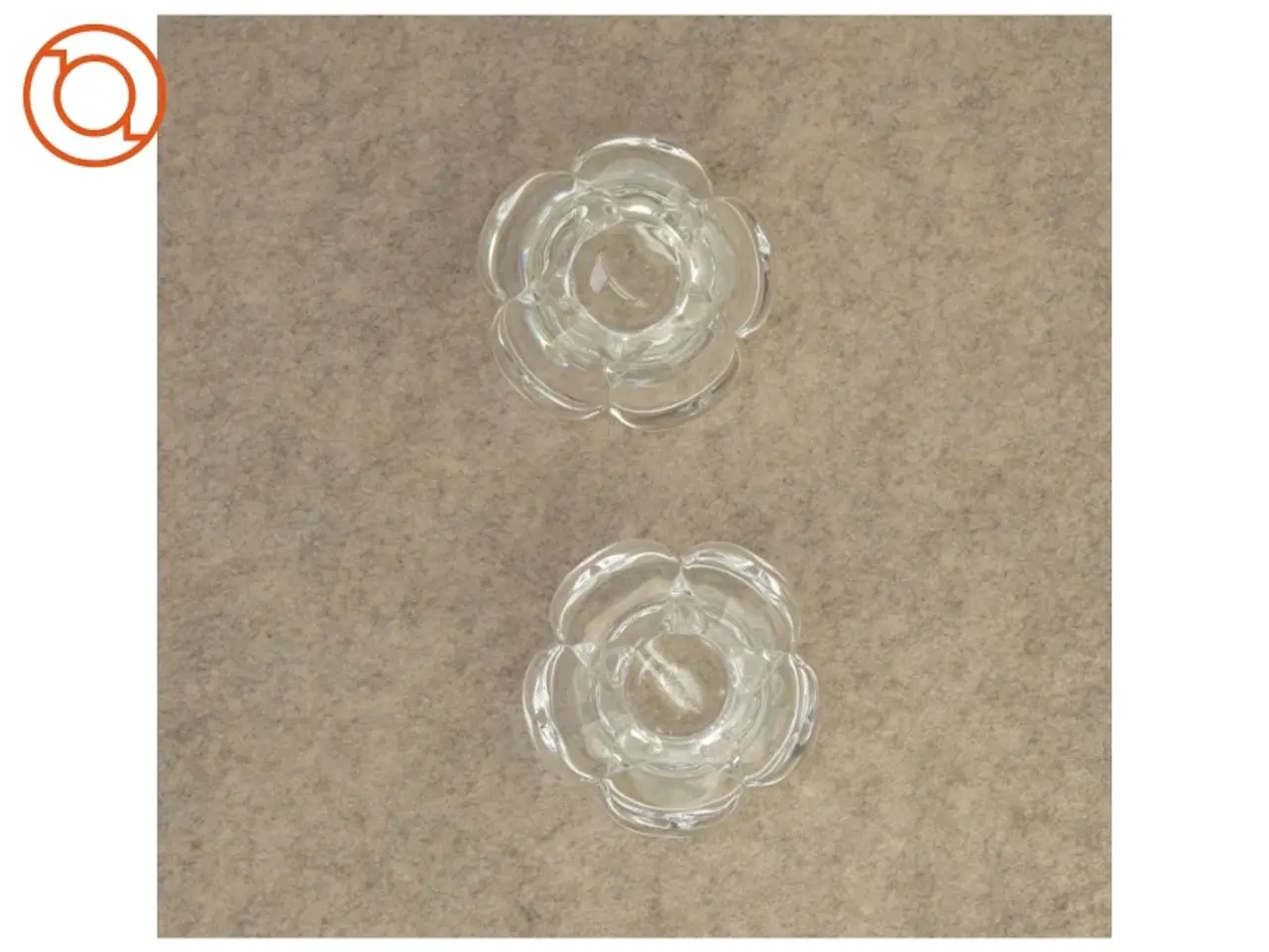 Billede 3 - Lotus fyrfadsstager fra Holmegaard (str. 8 x 9 cm)