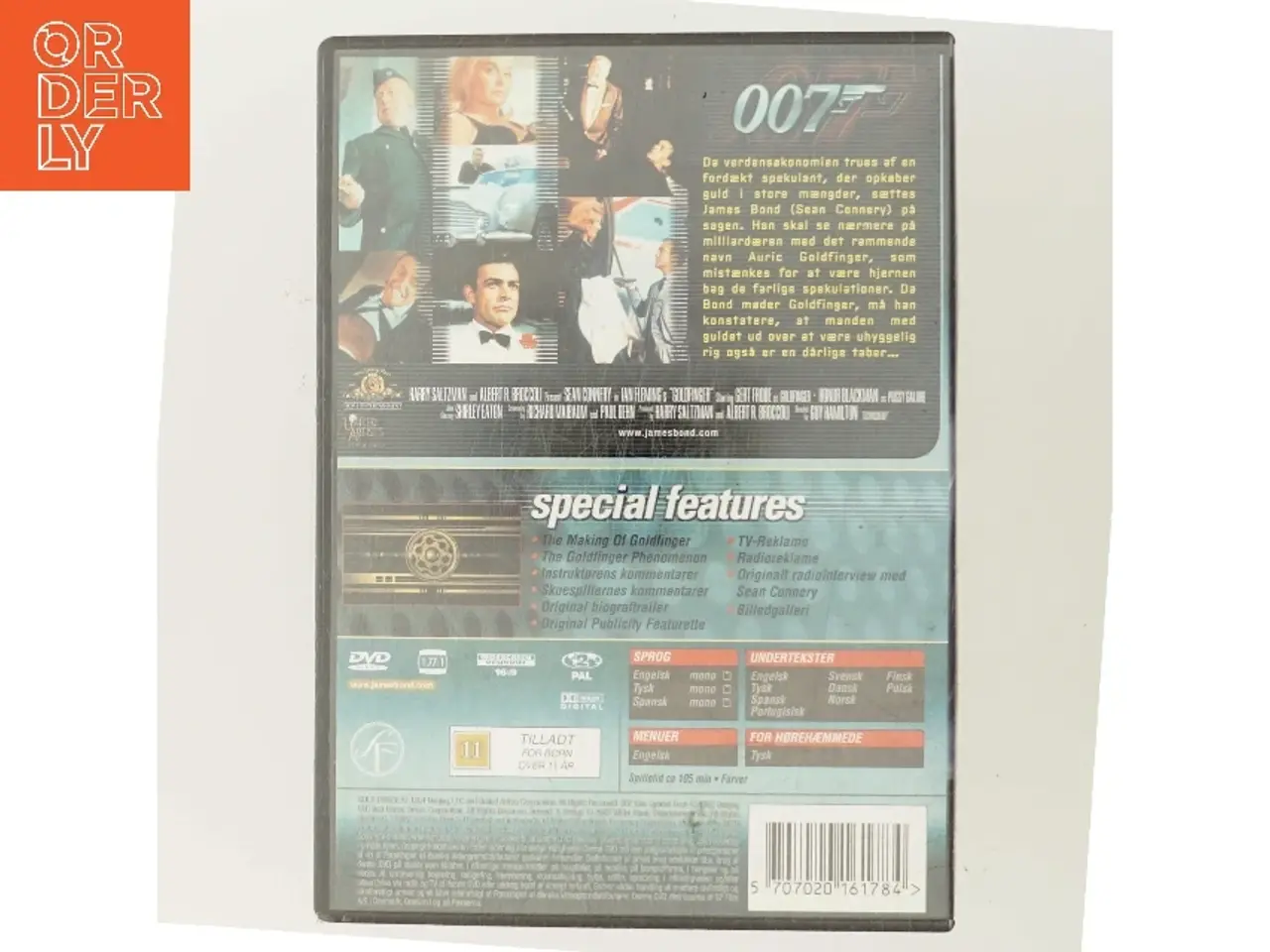 Billede 3 - Agent 007 - Goldfinger med Sean Connery (DVD)