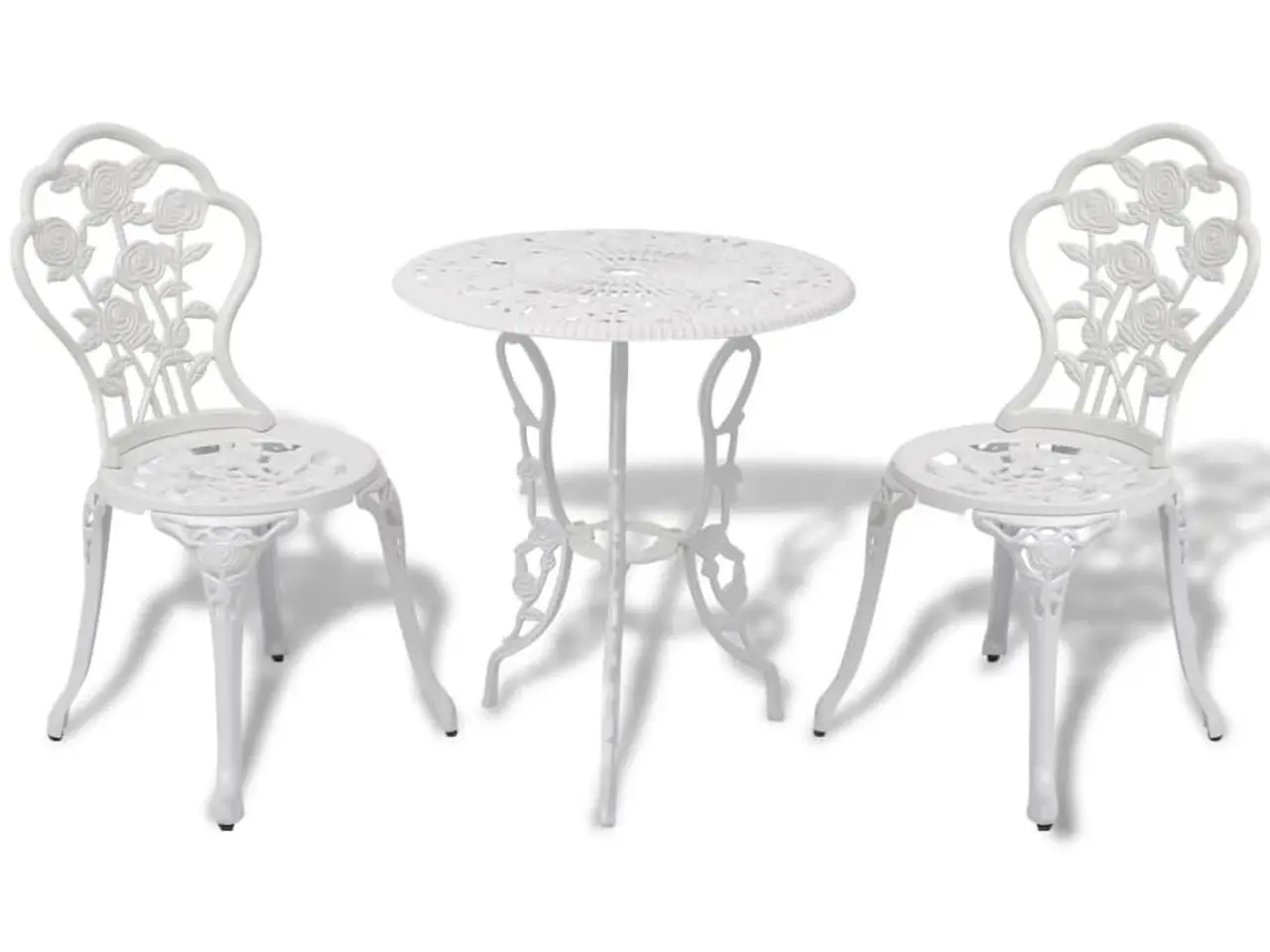 Billede 1 - Bistrosæt i støbt aluminium - 3 dele, hvid