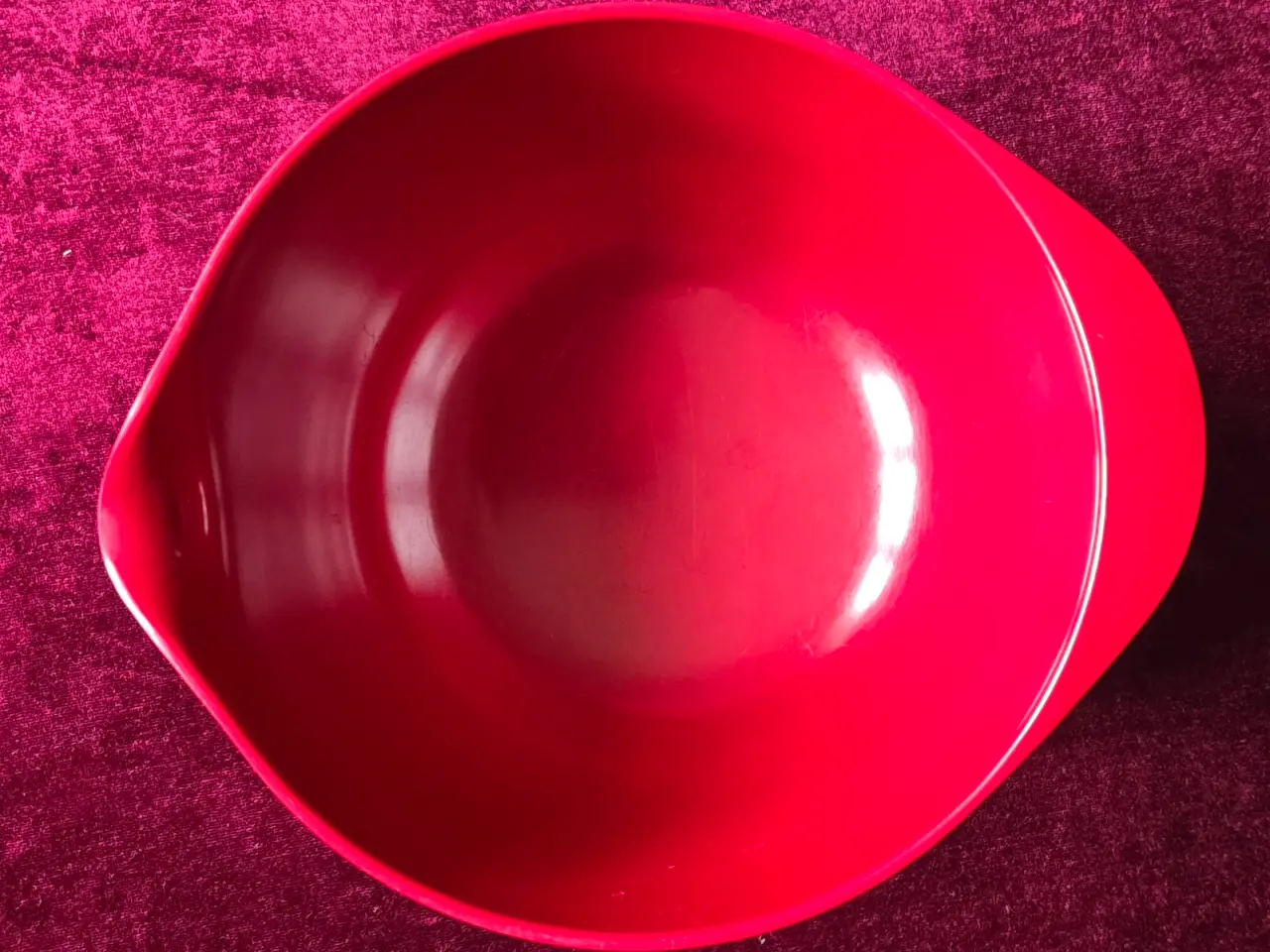 Billede 4 - Klassisk Margrethe-skål – 2,5 liter – mørke rød