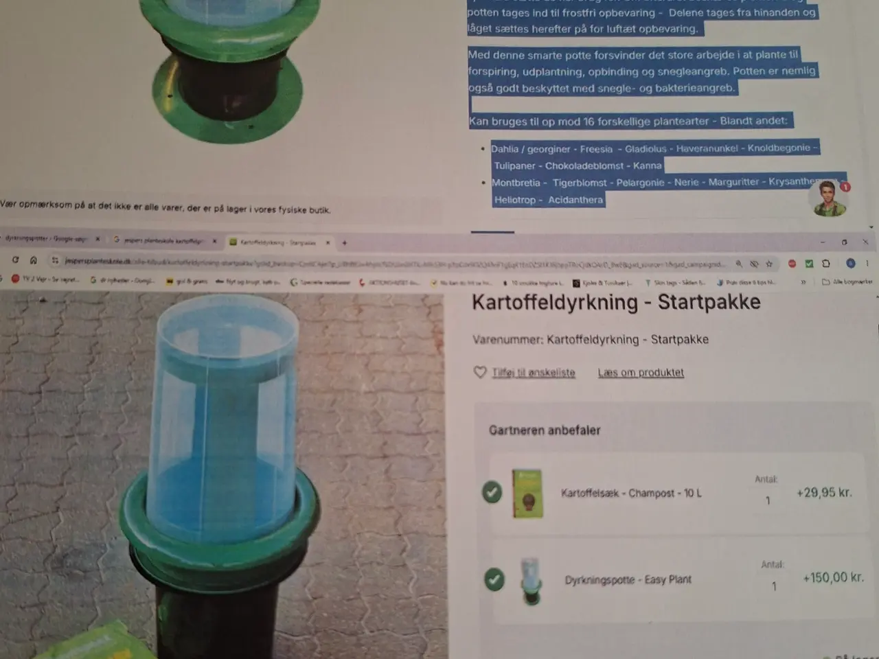 Billede 1 - Dyrkningspotte Easy plant