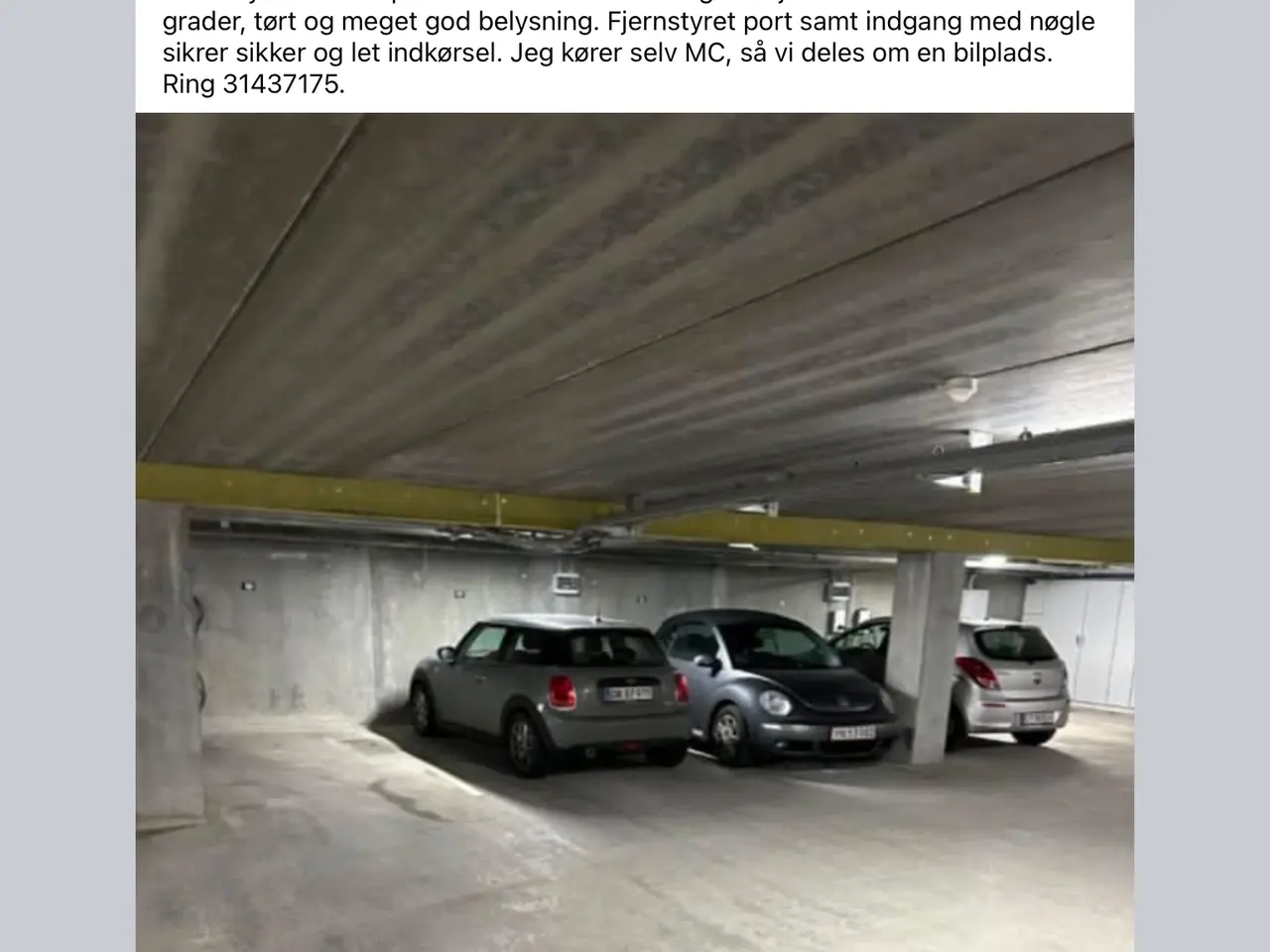 Billede 1 - MC parkeringsplads på Nørrebro udlejes