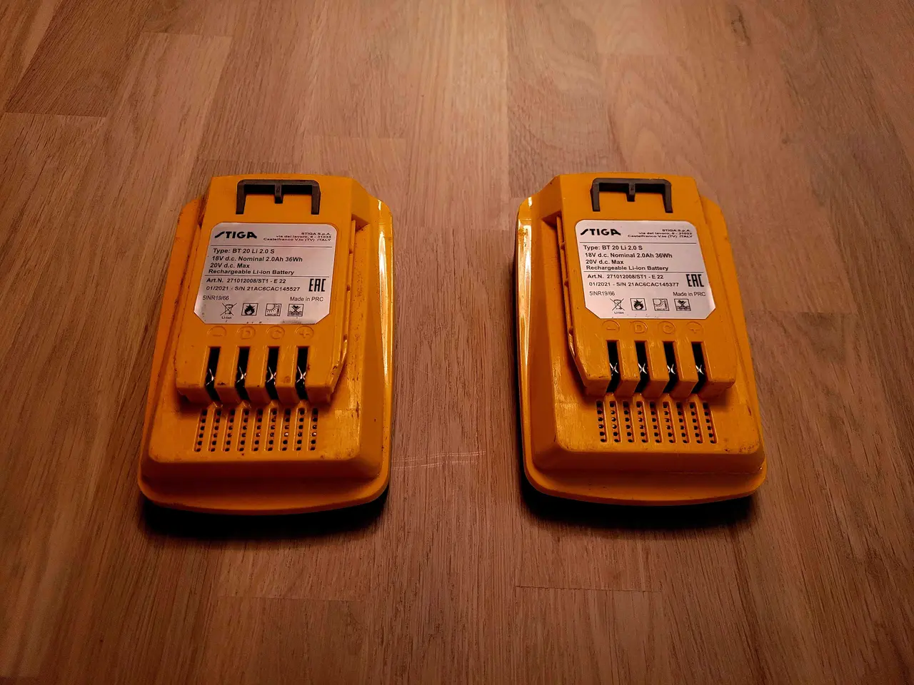 Billede 1 - Stiga BT 20 LI 2.0 S batterier 