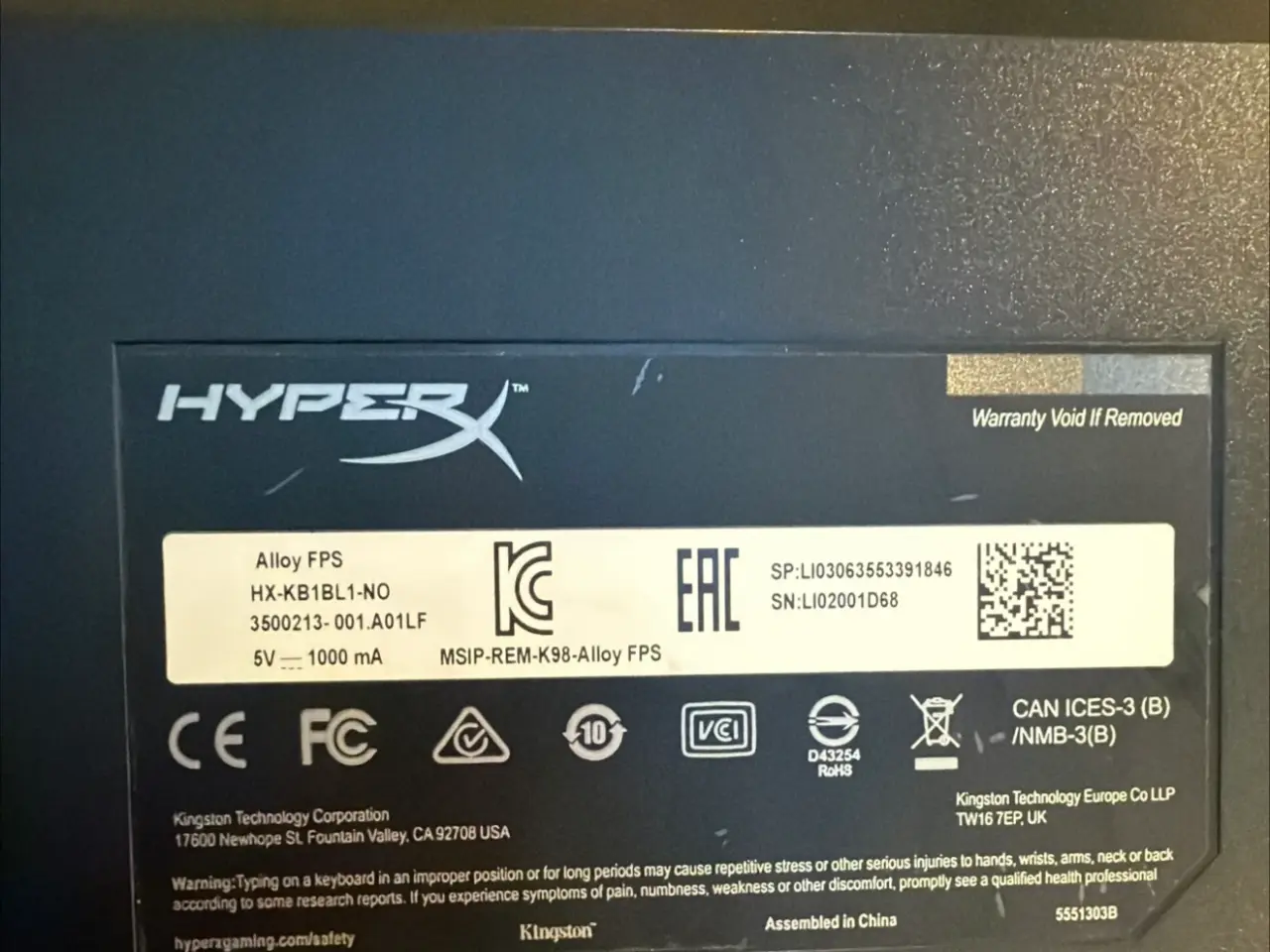 Billede 2 - Hyper X tastatur