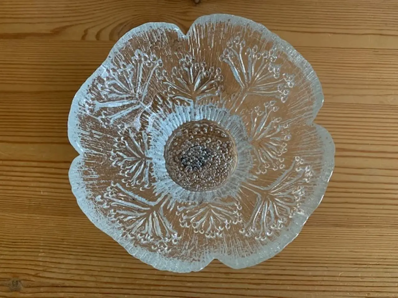 Billede 1 - Skål / lysestage Dansk Floriform fra 1970'erne