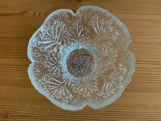 Skål / lysestage Dansk Floriform fra 1970'erne