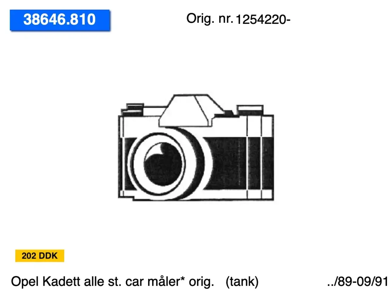 Billede 10 - Opel Kadett st. car tanke