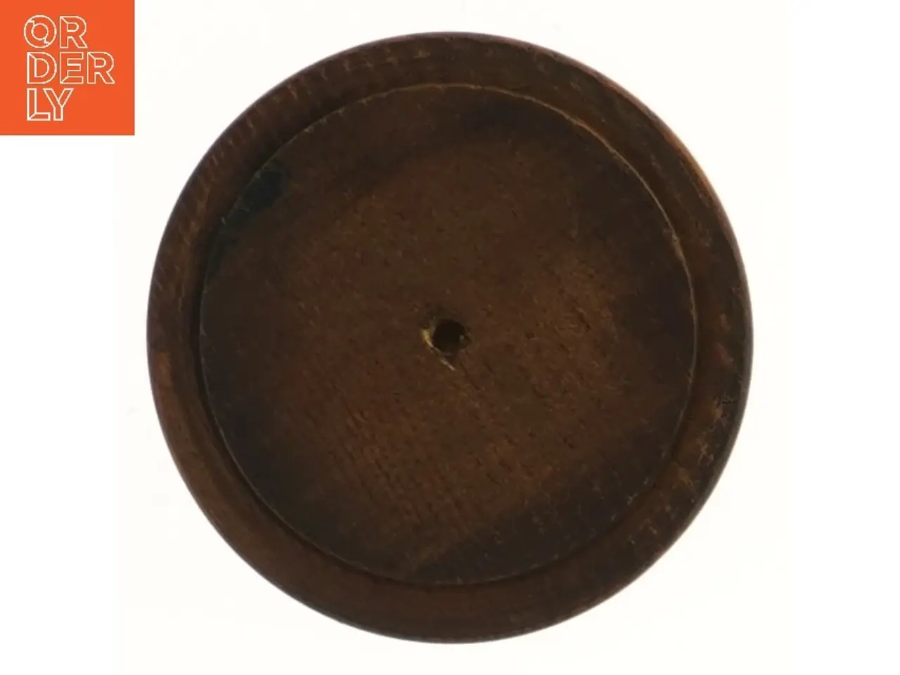 Billede 2 - Fad i Drejet Teak træ på fod (str. Ø 11 cm)