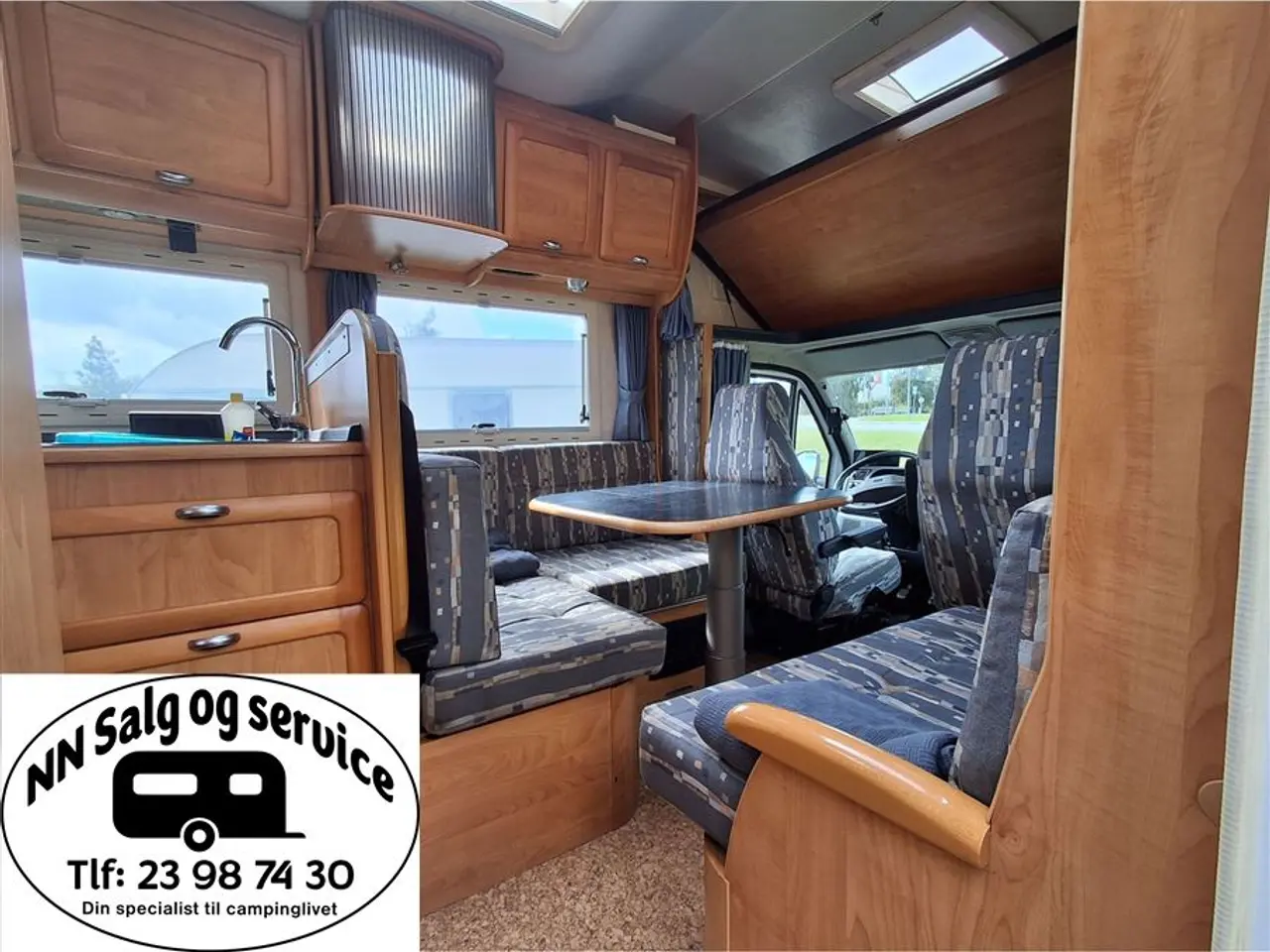 Billede 3 - 2001 - Fiat DUCATO Frankia A 650 FLOT OG VELHOLDT AUTOCAMPER MED KØJER