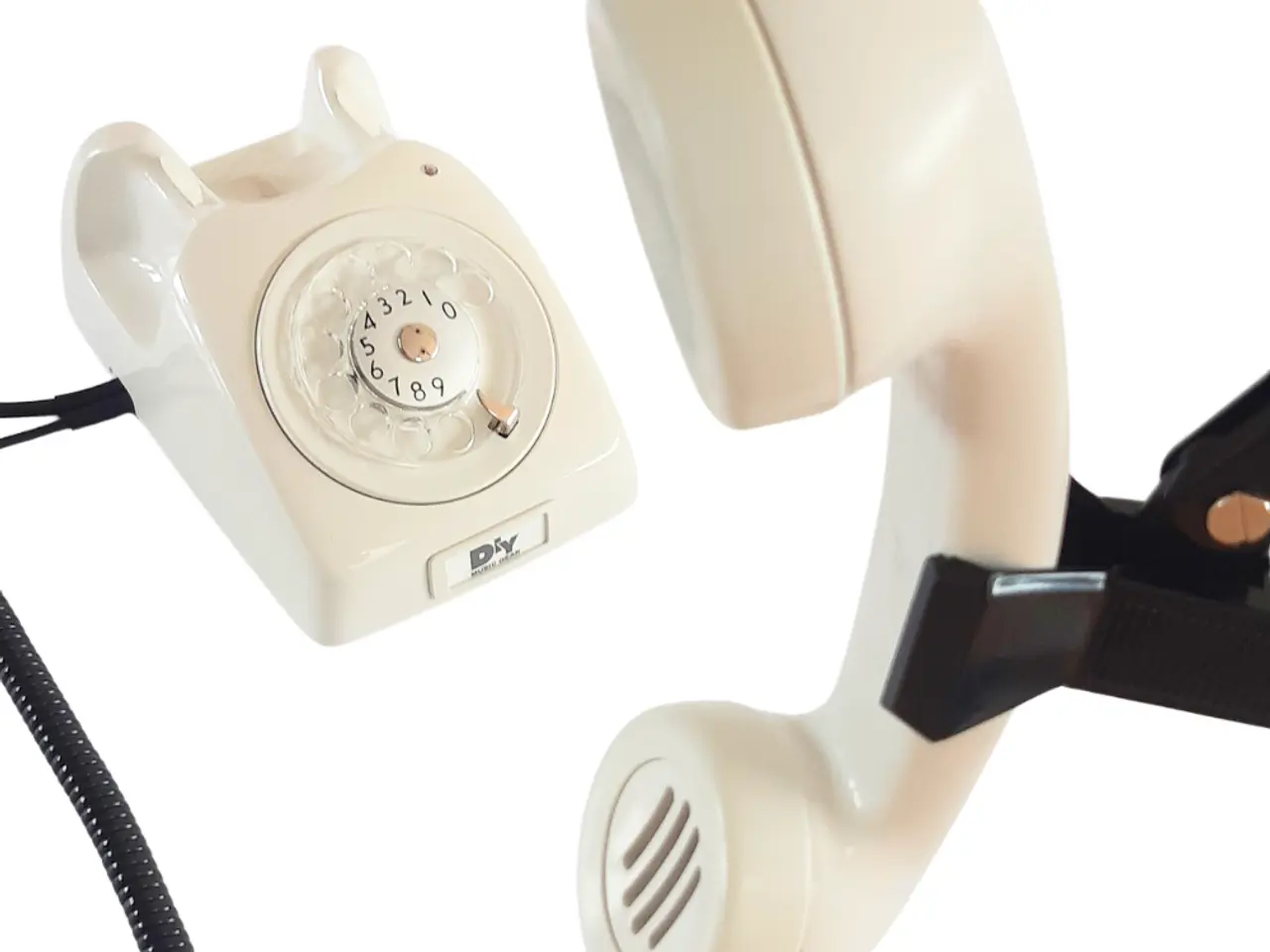 Billede 2 - Retro telefon mikrofon 2 (Hvid)