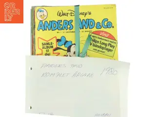 Anders And & Co. Komplet Årgang 1980 af Walt Disney (Bog)