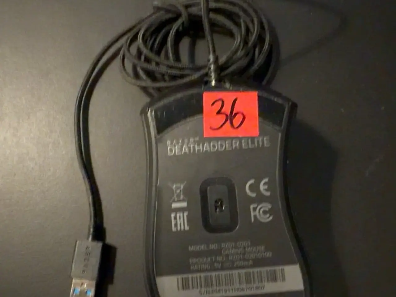Billede 2 - Razer DeathAdder Elite gamingmus med USB – nr. 36