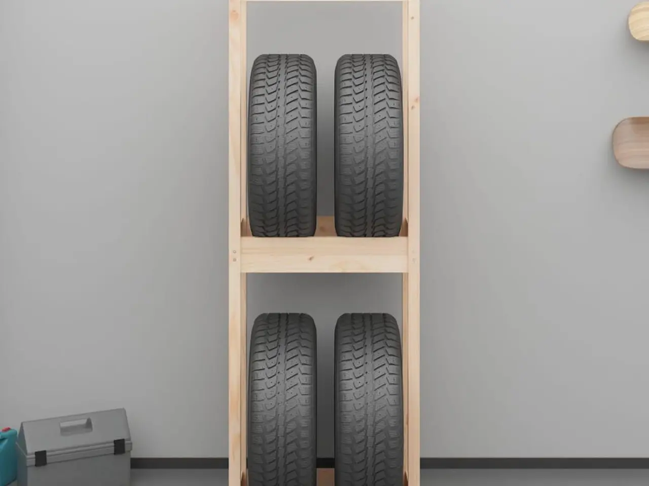 Billede 3 - Dækreol 63x40x180 cm massivt fyrretræ