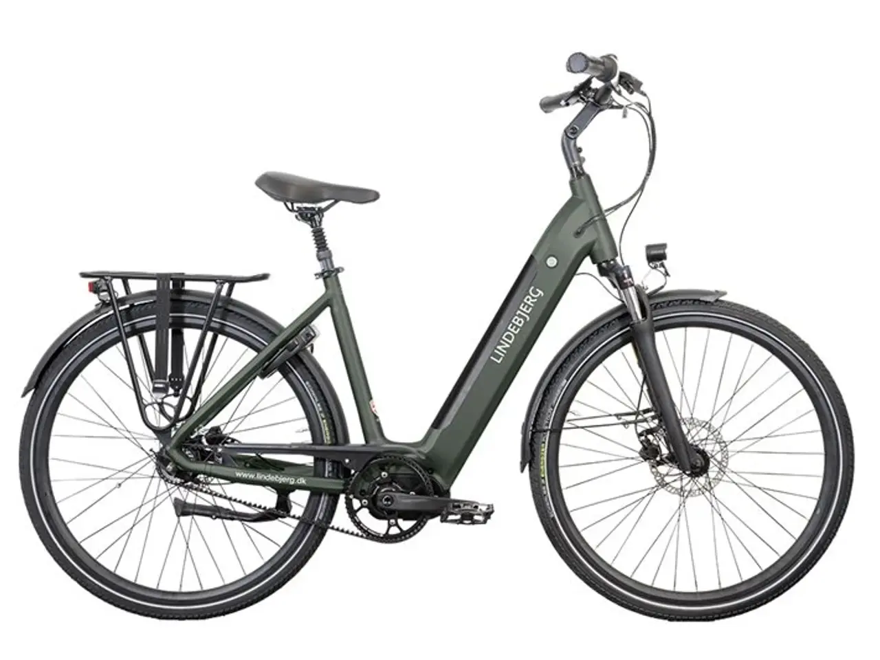 Billede 1 - Lindebjerg 28'' Elcykel Center Royal - Mat grøn