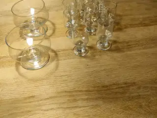 Holmegård snaps og cognac/dessertglas glas