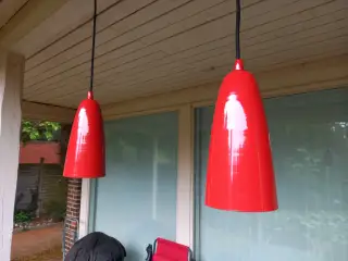 Retro pendler Rød emalje.
