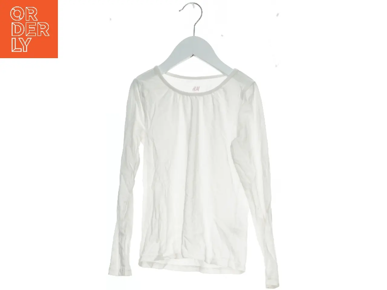 Billede 1 - Langærmet hvid bluse fra H&M (str. 128)