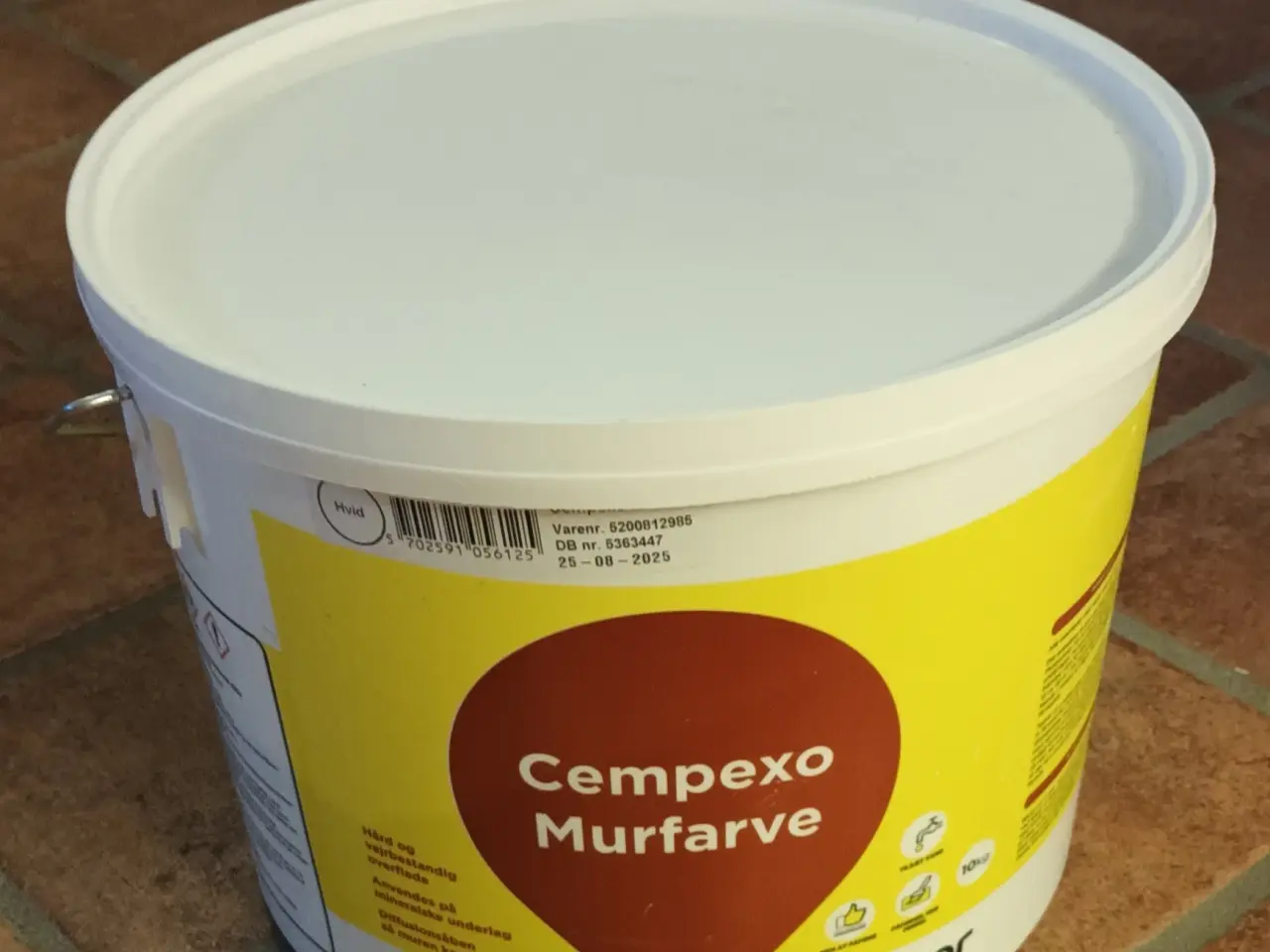 Billede 1 - 9 kg hvid cempexo murfarve