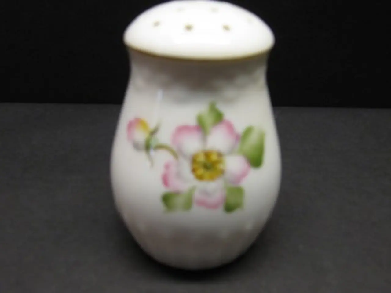 Billede 1 - Prinsesse Margrethe (Æbleblomst) Saltbøsse 7x5 cm (hxb) BG