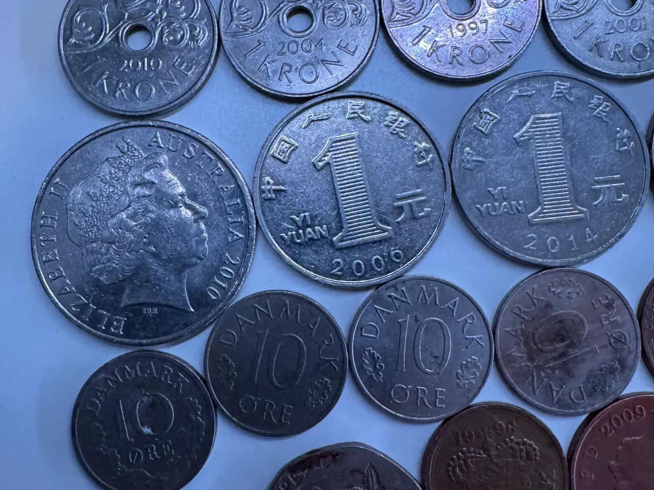 Billede 2 - Danske og udenlandske mønter