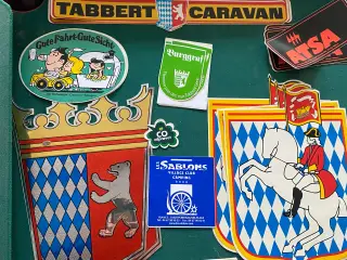 Retro campingvogns klistermærker Tabbert