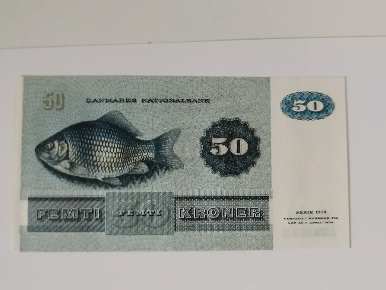 Billede 2 - 50 Kroner. Bankfrisk. Fra 1972
