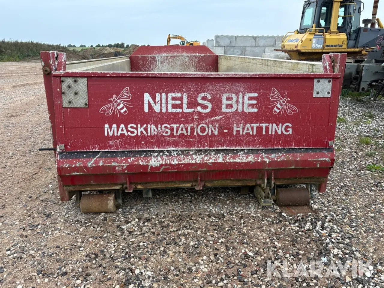 Billede 8 - Kroghejscontainer med 3-vejs tip og hydraulisk klap