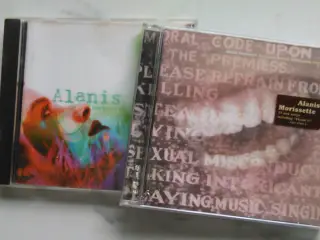 Alanis Morissette: 2 CD'er stk. 25 kr.