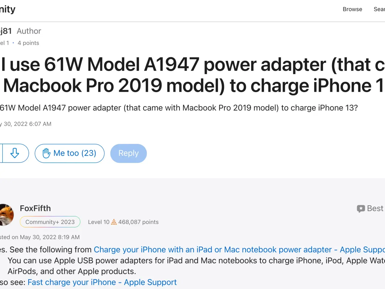 Billede 5 - Apple Strømforsyning 61W